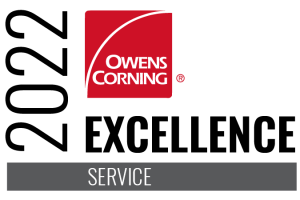 Owens Corning 2022 Excellence Service logo
